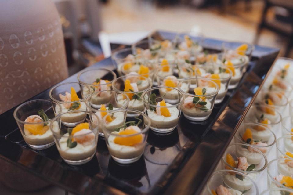 Dessert e dolci della cena di gala